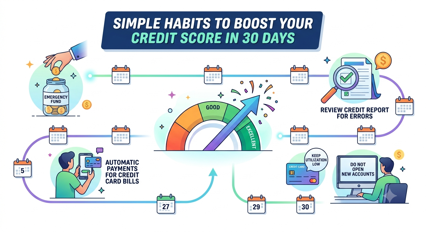 5 Simple Habits to Boost Your Credit Score in 30 Days (That Actually Worked for Me)