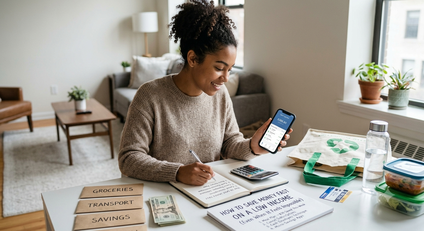 How to Save Money Fast on a Low Income (Even When It Feels Impossible)