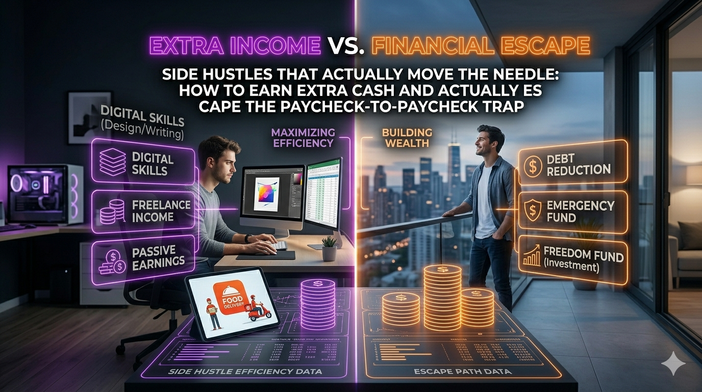 Side Hustles That Actually Move the Needle: How to Earn Extra Cash and Actually Escape the Paycheck-to-Paycheck Trap