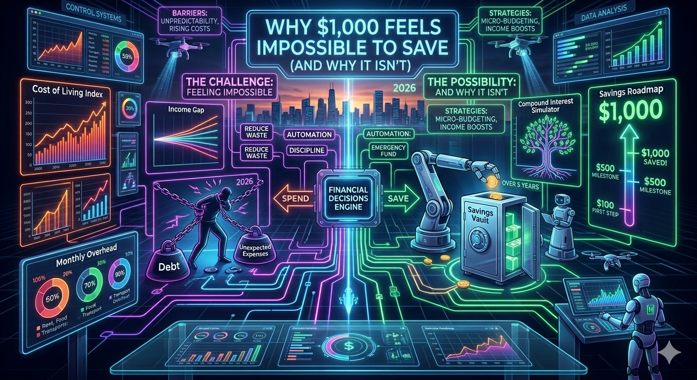 Why $1,000 Feels Impossible to Save (And Why It Isn’t)