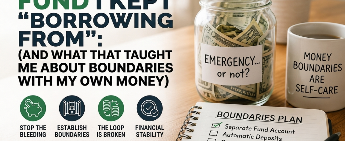 The Emergency Fund I Kept “Borrowing From” (And What That Taught Me About Boundaries With My Own Money)