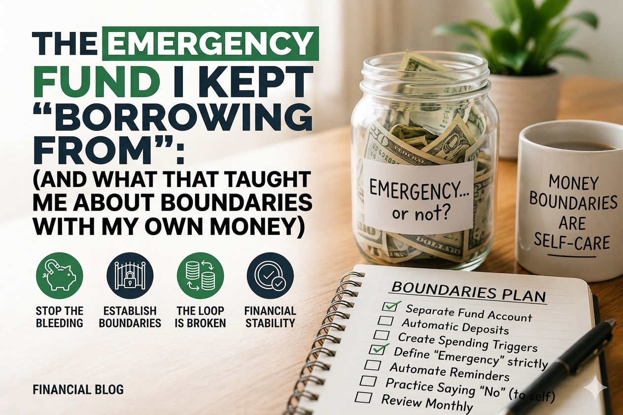 The Emergency Fund I Kept “Borrowing From” (And What That Taught Me About Boundaries With My Own Money)