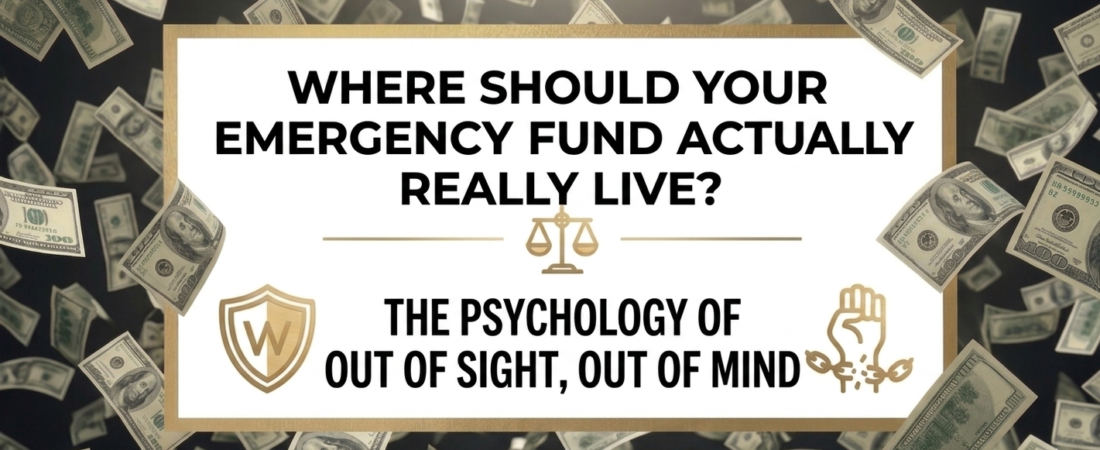 Where Should Your Emergency Fund Actually Live? The Psychology of Out of Sight, Out of Mind