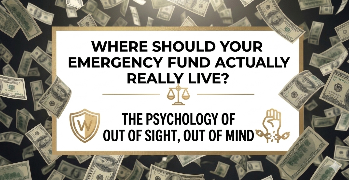 Where Should Your Emergency Fund Actually Live? The Psychology of Out of Sight, Out of Mind