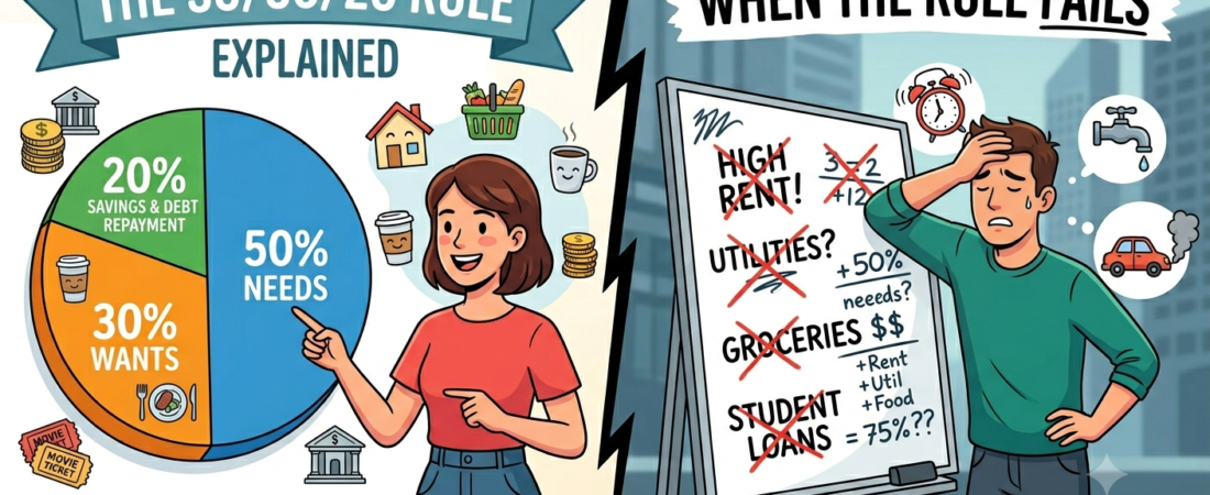 The 50/30/20 Rule Explained — And When It Doesn’t Actually Work for You