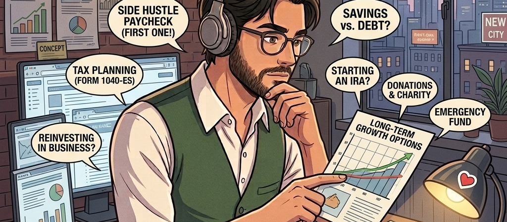 What to Actually Do With Your First Side Hustle Paycheck