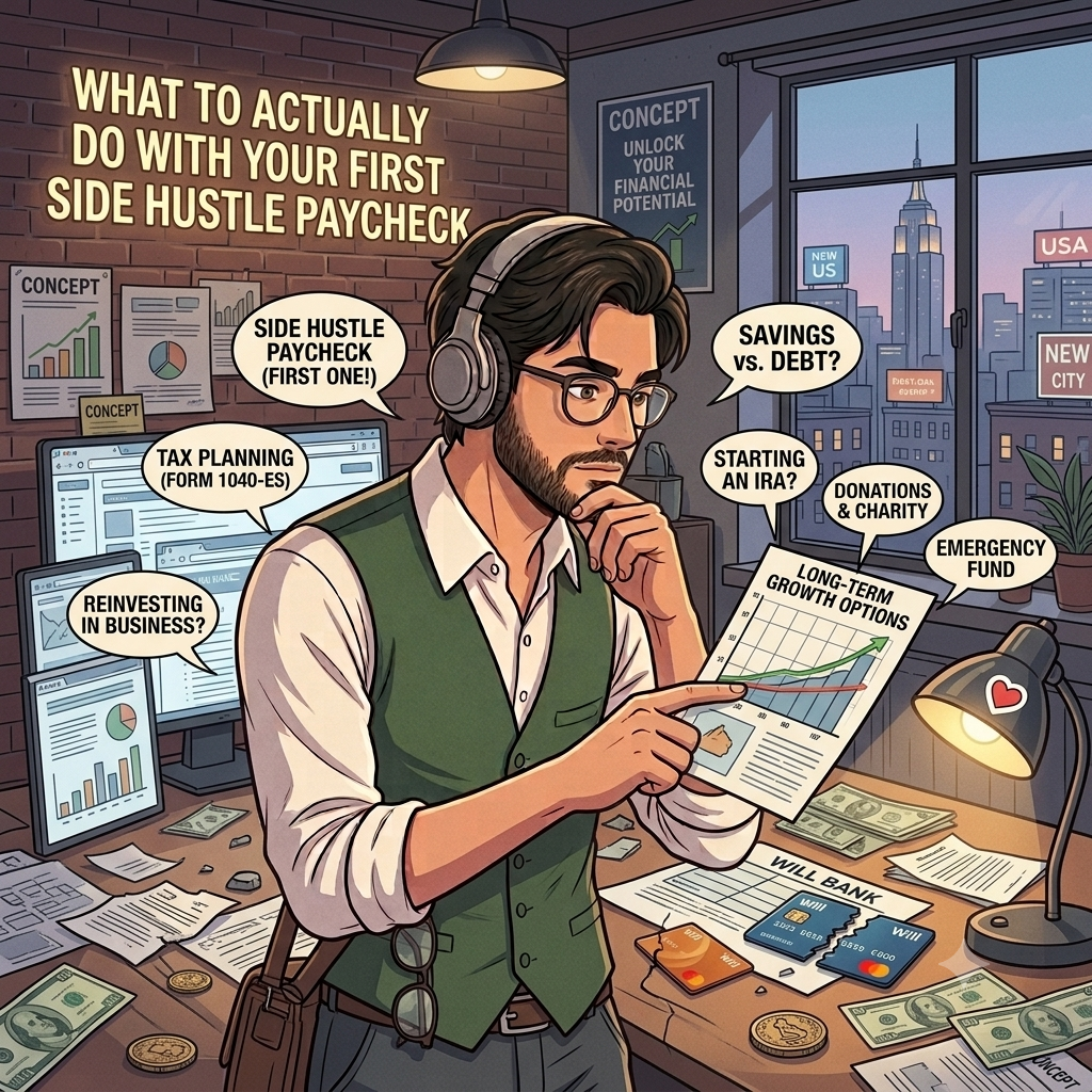 What to Actually Do With Your First Side Hustle Paycheck