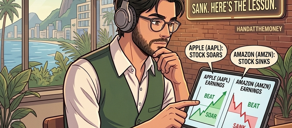 Apple and Amazon Both Beat Earnings Yesterday. One Stock Soared, One Sank. Here’s the Lesson.